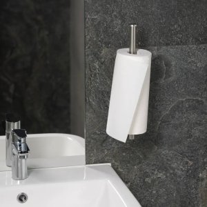 SHOPUJ.PL Uchwyt Wieszak na papier ręcznik papierowy srebrny 10