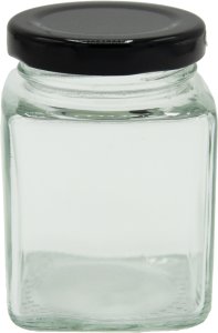 SHOPUJ.PL Pojemniki na przyprawy 24 szt Kwadratowe słoiki 120ml + 144 etykiety 2