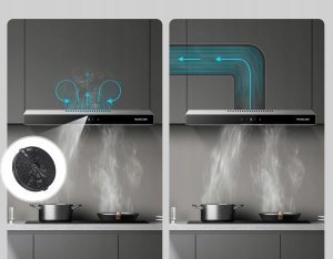 Okap Oceanic Gasland Chef SR60SS okap kuchenny 60cm 202 m/h 3 stopnie Touch Control 5