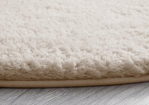 Strado Dywan okrągły Alpaca 100x100 cm, beżowy - pluszowy, miękki do salonu i sypialni 4