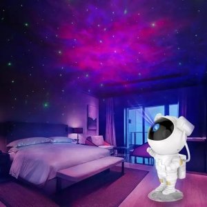 4kom.pl Projektor gwiazd i galaktyk - ludzik astronautaBiały 3