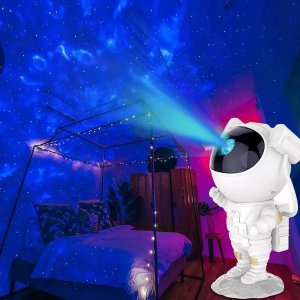 4kom.pl Projektor gwiazd i galaktyk - ludzik astronautaBiały 5