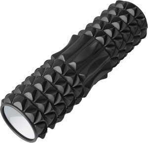 Fizyo Roller do masażu roler wałek z kolcami fitness crossfit twardy czarny 3
