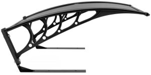 Springos Garaż dla robota koszącego daszek 102x81x40,5 cm osłona do kosiarki zadaszenie czarne Uniwersalny 14