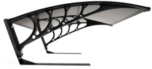 Springos Garaż dla robota koszącego daszek 102x81x40,5 cm osłona do kosiarki zadaszenie czarne Uniwersalny 15