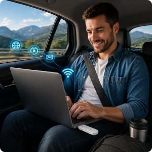 Router Rebel Comp Mobilny na kartę SIM LTE WiFi Internet Modem 4G USB Przenośny 2