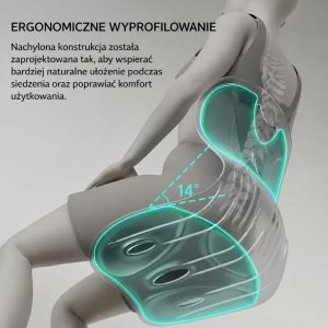 Wellife Podkładka lędźwiowa na krzesło korygująca postawę Memory LumbarFlex 3