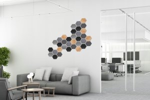 Techrebal Panele dekoracyjne Lamele Heksagon Skóra 11