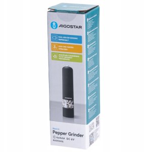 Młynek do przypraw Top Gift Elektryczny Do Ziół Soli Pieprzu Regulacja Mielenia Led + Baterie 6