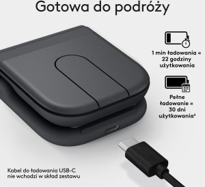 Mysz Logitech Mobi Fold grafitowa (910-007604) 17