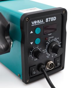 Techrebal Stacja lutownicza 2w1 Yihua 878D 5
