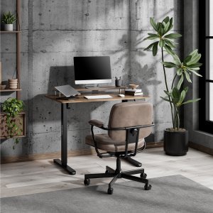 Biurko SENSE7 NOJO LIGHT Ciemnobrązowe 100 cm x 60 cm 2