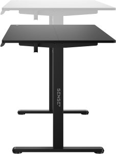 Biurko SENSE7 NOJO LIGHT Czarne 160 cm x 80 cm 9