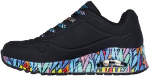 Skechers Damskie sneakersy UNO RAVAGED LOVE 177918 BKMT 36 2