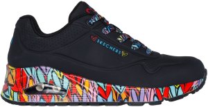 Skechers Damskie sneakersy UNO RAVAGED LOVE 177918 BKMT 36 3