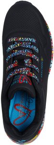 Skechers Damskie sneakersy UNO RAVAGED LOVE 177918 BKMT 36 4