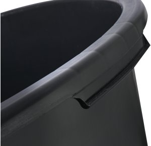 Sterg Kastra budowlana 40L okrągła mała budowlana czarna 4