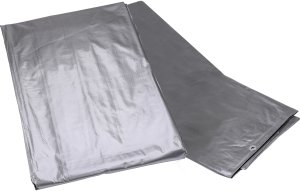 Jufisto Materiały budowlane Plandeka 10x12 m 120 g srebrna plandeka wodoodporna 2