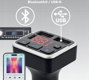 Transmiter FM TnB Fm 12–24 V Bluetooth ładowarka Usb Zestaw Głośnomówiący Samochód / Fmct07v2 3