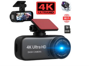 Wideorejestrator Diaway Kamera Wideorejestrator Samochodowa 4K GPS + Tylna Kamera Rejstrator WiFi HD 2