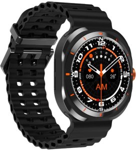 Smartwatch Diaway Smartwatch Zegarek Watch GPS Czarny Amoled Pro Rozmowy Sportowy Menu PL LTE U8 Ultra 2