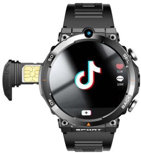 Smartwatch Diaway Smartwatch Zegarek Watch GPS Czarny Amoled Pro Rozmowy Sportowy Menu PL LTE H10 11