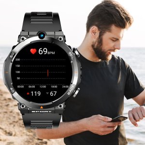 Smartwatch Diaway Smartwatch Zegarek Watch GPS Czarny Amoled Pro Rozmowy Sportowy Menu PL LTE H10 13