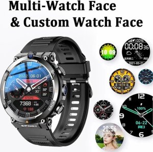 Smartwatch Diaway Smartwatch Zegarek Watch GPS Czarny Amoled Pro Rozmowy Sportowy Menu PL LTE H10 4
