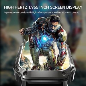 Smartwatch Diaway Smartwatch Zegarek Watch GPS Czarny Amoled Pro Rozmowy Sportowy Menu PL LTE Q80 6