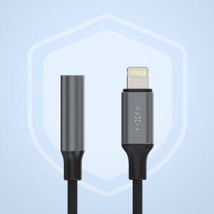 Fixed Adapter z aluminium FIXED Link Lightning na 3,5mm jack space gray 2
