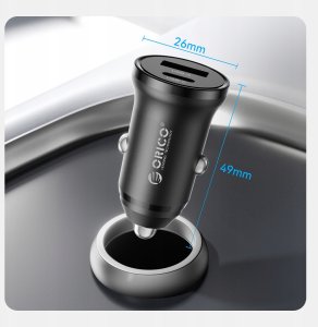 Ładowarka Orico Orico Ładowarka samochodowa PD 65W, USB-C, USB-A, aluminium 2