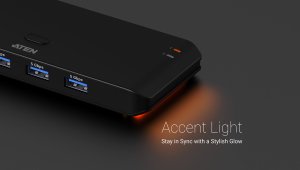 HUB USB Aten 2 x 4-Port USB 3.2 Gen 1 3