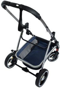 Wózek Vevor Wózek wielofunkcyjny 2w1 lux gondola + fotelik Bauerkraft granatowy 3