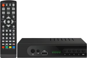 Tuner TV Tuner dekoder dvb t2 hevc h.265 telewizji naziemnej 4k ultra hd usb pilot -e255 2