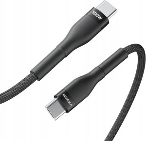 Kabel USB Veger Kabel USB C do USB C VEGER PD 5A 100W 1,5 m CC05 czarny 2
