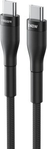 Kabel USB Veger CC03 USB C do USB C PD 5 A 240 W 1.5 m Czarny 2