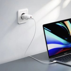 Ładowarka Veger Ładowarka sieciowa do telefonu USB A + Typ C PD Super Charge PPS 45W + kabel Typ C do C 100W VEGER TR101 biała 3