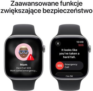 Smartwatch Apple Watch 11 GPS + Cellular 46mm Space Grey Alu Sport Band S/M Czarny  (MFC94WF/A) 6