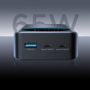 Powerbank Joyroom JR-PBF05 Pro 30000mAh 65W z wyświetlaczem cyfrowym 2x USB-C 1x USB-A - czarny 2