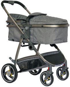 Wózek Vevor Wózek wielofunkcyjny 2w1 lux gondola + fotelik Bauerkraft szary 2