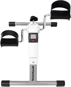 Rower stacjonarny Bauerkraft Rowerek treningowy rower rehabilitacyjny składany rotor 2w1 wyświetlacz LCD biały 2