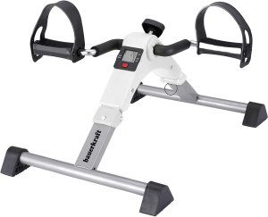 Rower stacjonarny Bauerkraft Rowerek treningowy rower rehabilitacyjny składany rotor 2w1 wyświetlacz LCD biały 3