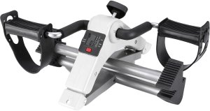 Rower stacjonarny Bauerkraft Rowerek treningowy rower rehabilitacyjny składany rotor 2w1 wyświetlacz LCD biały 4