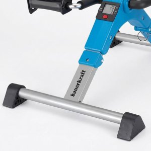 Rower stacjonarny Bauerkraft Rowerek treningowy rower rehabilitacyjny składany rotor 2w1 wyświetlacz LCD niebieski 7