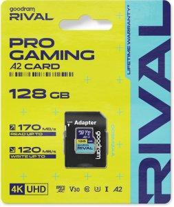 Karta GoodRam Rival MicroSDXC 128 GB Class 10 UHS-II/U3 A2 V30 (GGSM2AA-1280R12) 2