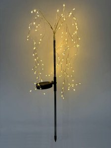 Wbijany na zewnątrz lampion Saska Garden Fireworks Tree srebrny 5