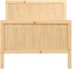 Beliani Rozsuwane łóżko dziecięce Drewno sosnowe MONTIGNY 90 x 200 cm Jasnobrązowy 3