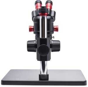 Mikroskop Techrebal Stereoskopowy OptiZoom 6558 DG6558T-B3 + Oświetlenie Barlow 0,5x Muszle Odciąg oparów Kamera Red Angel Wyświetlacz 8" 4