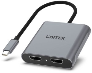 Adapter AV Unitek Unitek Adapter USB-C do 2x HDMI | 4K@60Hz | MST | HDCP 2.2 3