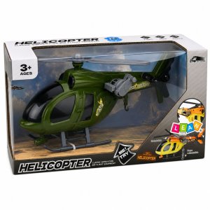 LeanToys Helikopter Wojskowy Militarny Z Hakiem Światła Dźwięki Zielony 5